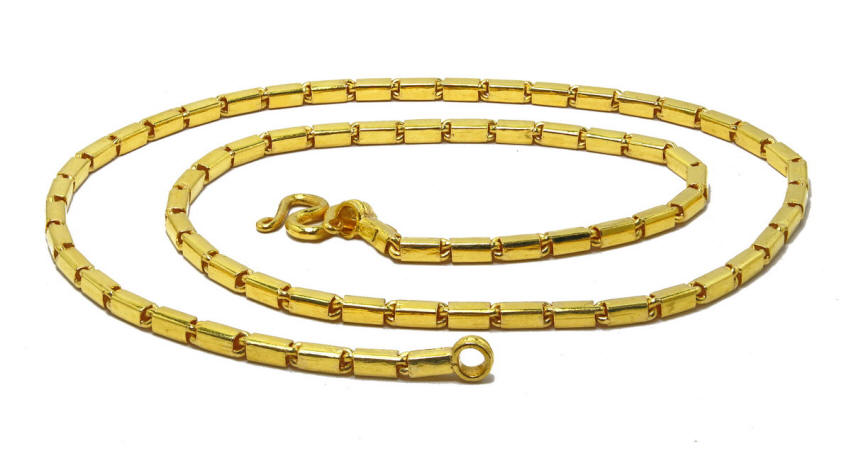 23k gold Aviator Bar link thai Baht chain