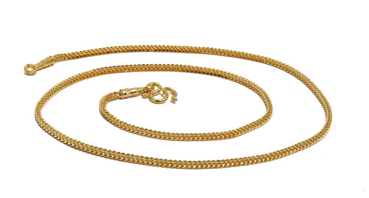 1 Baht Franco Thai Baht gold chain