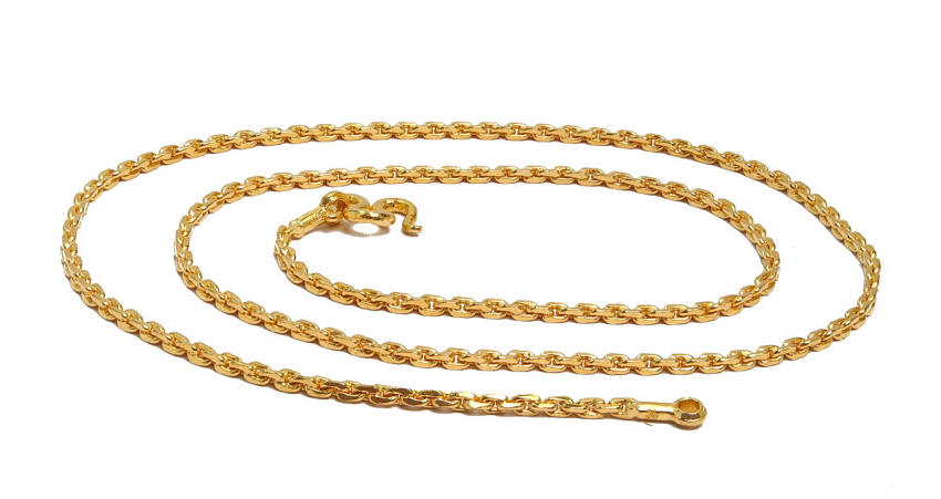 Thai Baht gold 24k Anchor link chain