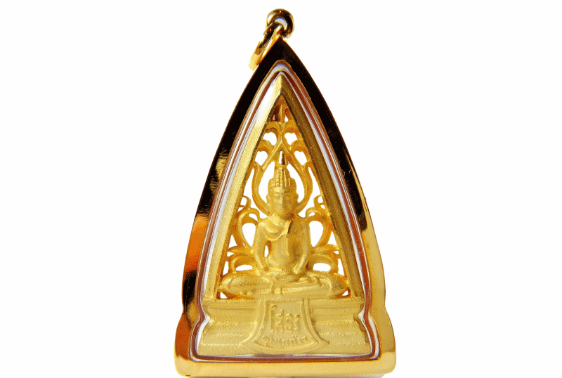 18K gold Thai Buddha amulet