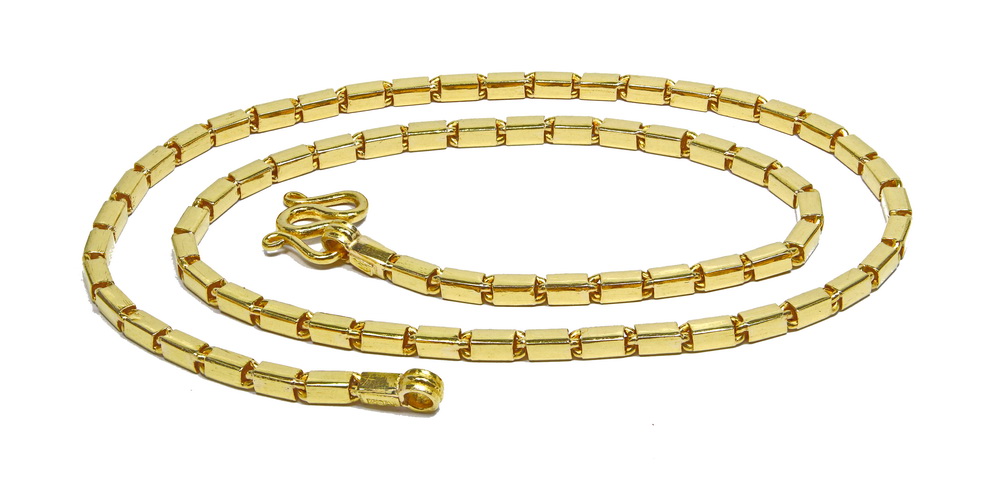 24" Thai Baht 23k gold AVIATOR style chain