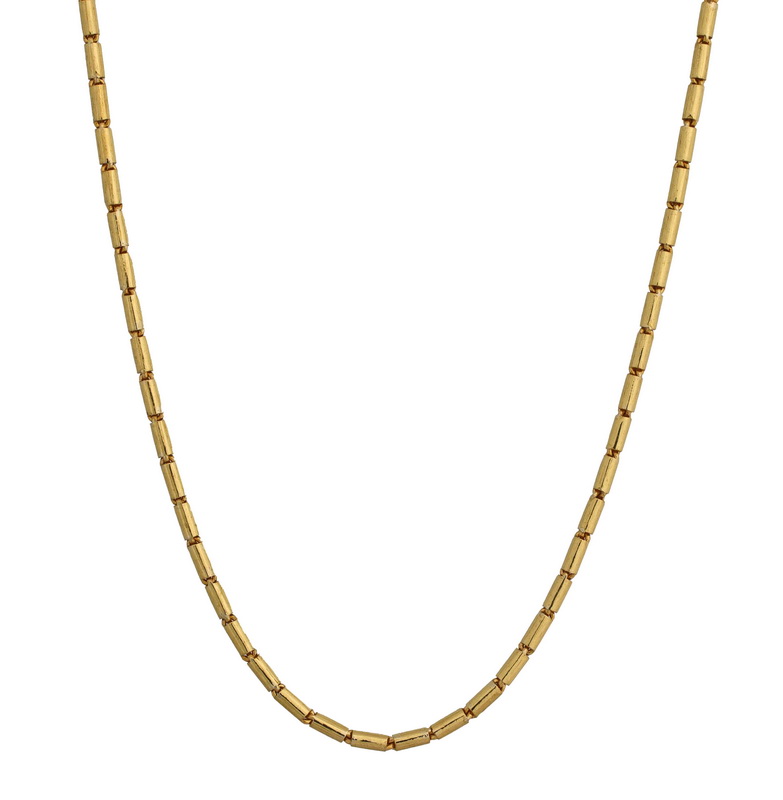 Barrel link 23k gold