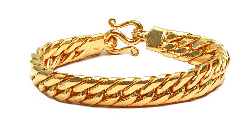 24k gold Miami Cuban link bracelet 10 Baht