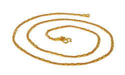 Curb 23k gold chain