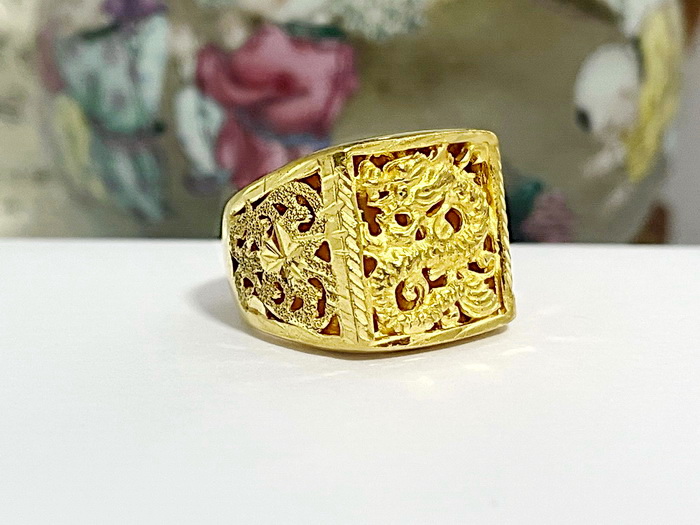 Dragon ring two Baht 23k gold