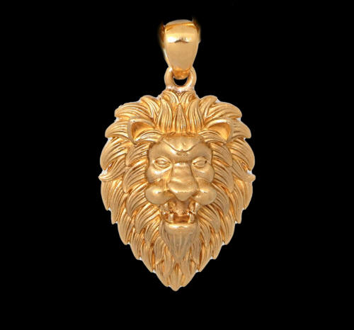 Lion Pendant 24k gold