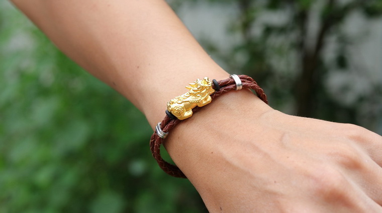 Pixiu 24k gold bracelet