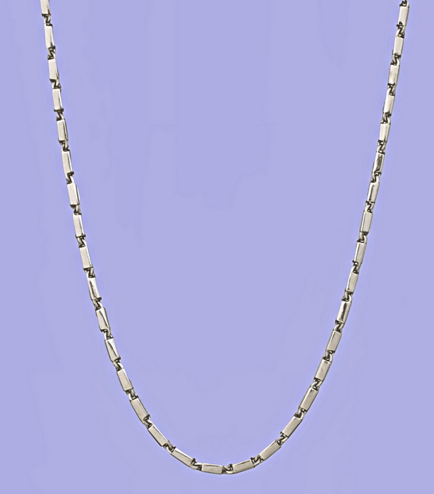 999 Silver bar link chain