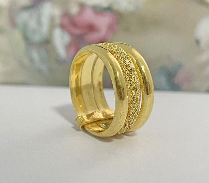 23k gold stackable ring