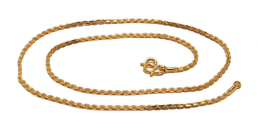 2 baht Anchor link 24k gold chain