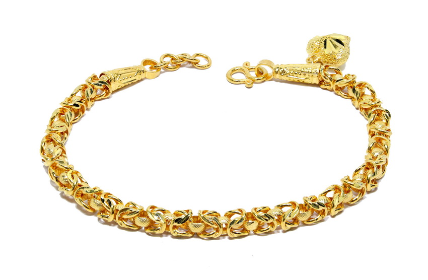 Byzantine 7" bracelet 23k gold