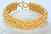 Rare Thai Pikun 23K gold bracelet