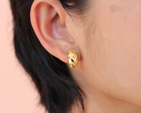 18k gold thai earrings