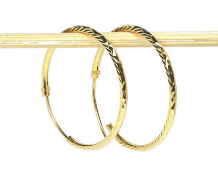 18k gold earrings