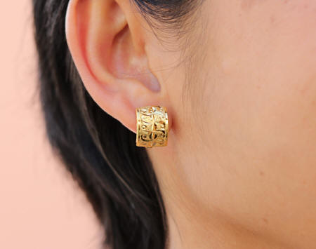 18k gold leverbacks DC