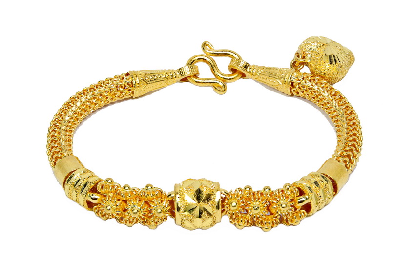 Dragon 22K 23K 24K Thai Baht Yellow Gold Plated Jewelry Bangle Bracelets 7 inch