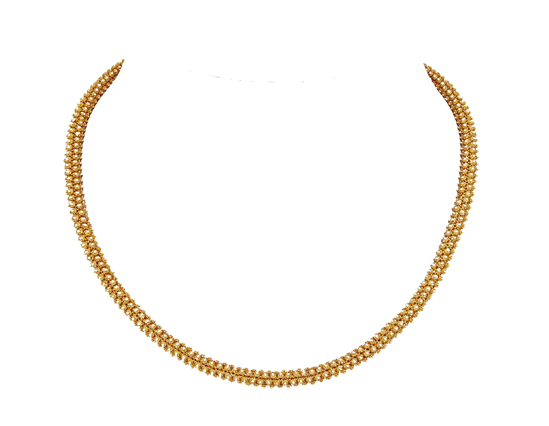 fine 23k gold Picun style Thai classic necklace