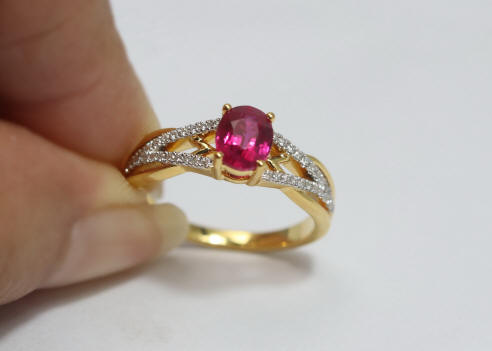 Ruby Burmese ring