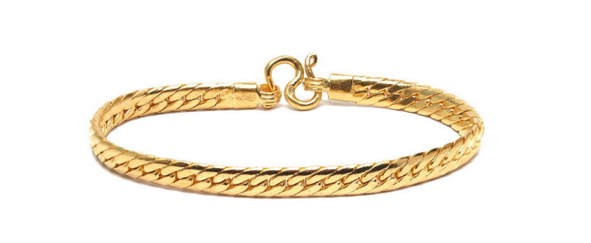 24k gold Miami Cuban link bracelet