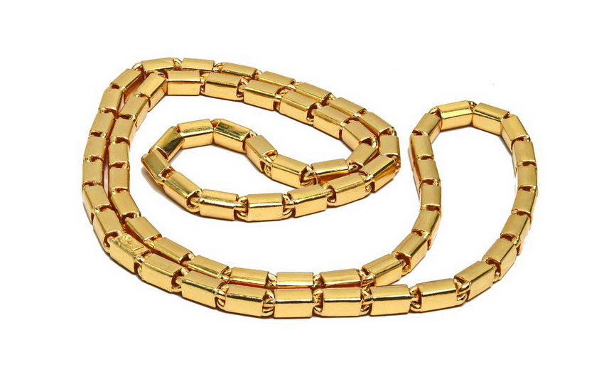 22.5 4.5 Baht 23k gold bar link chain