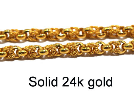 Thai Tiger link chain 24k gold